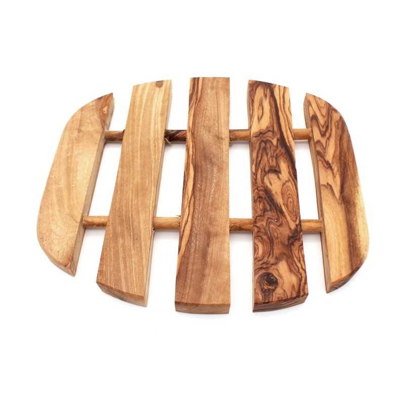 Mini dessous de plat en bois d olivier