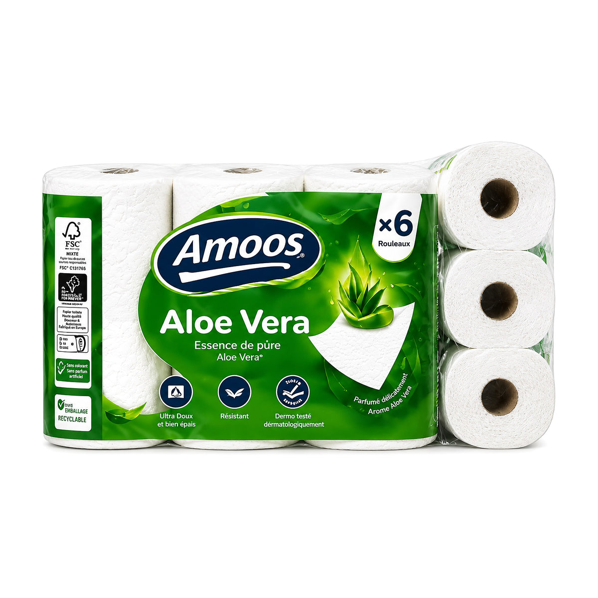 Papier Toilette Amoos Aloe Vera x42